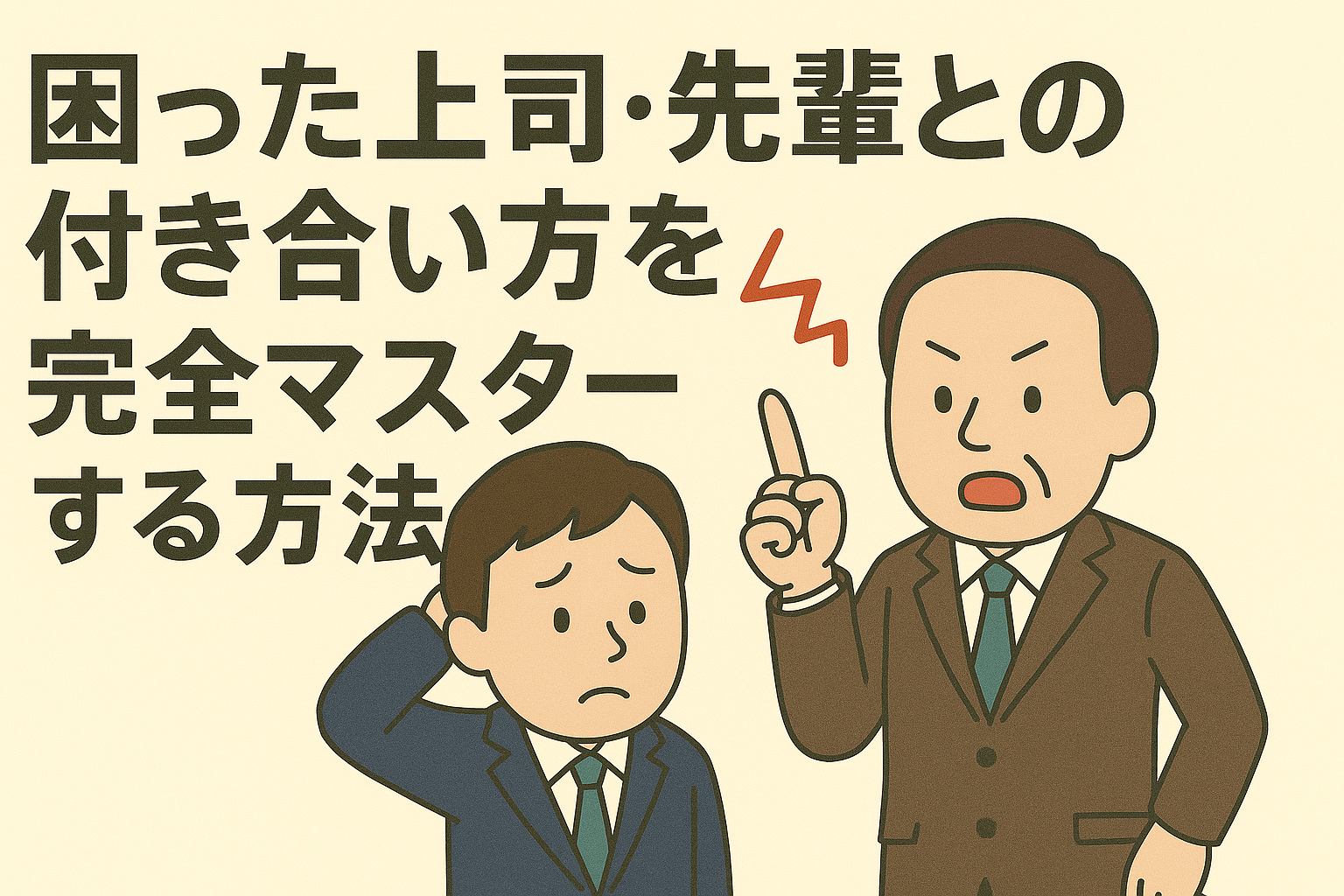 困った上司・先輩との付き合い方を完全マスターする方法