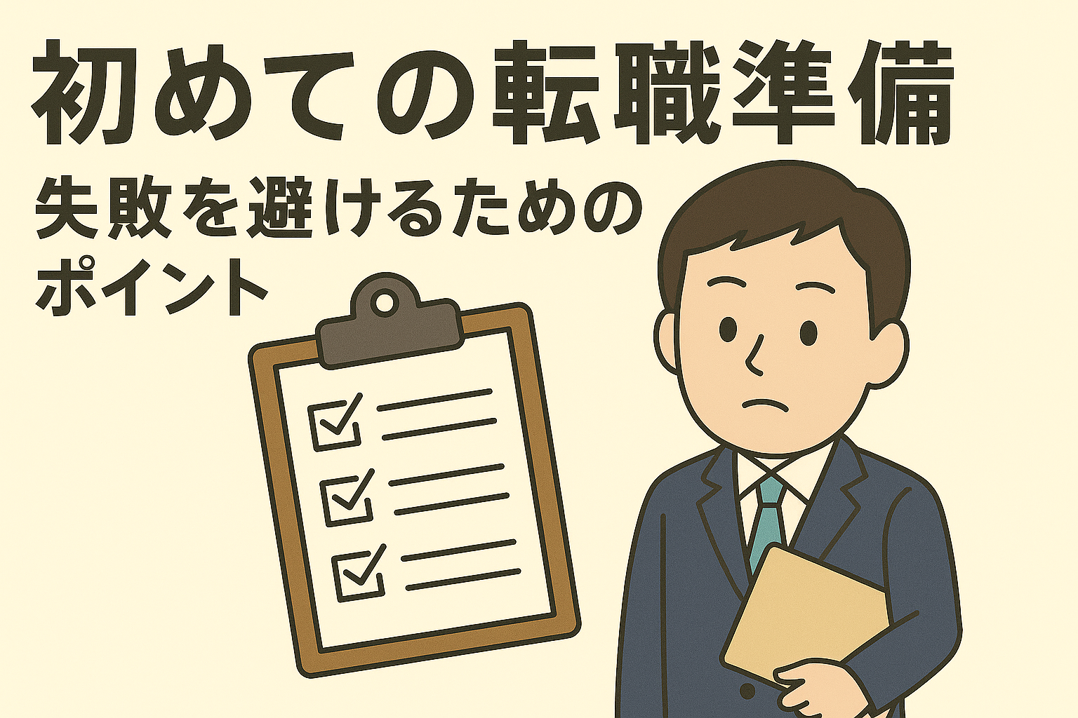 初めての転職準備をしよう！失敗を避けるためのポイント