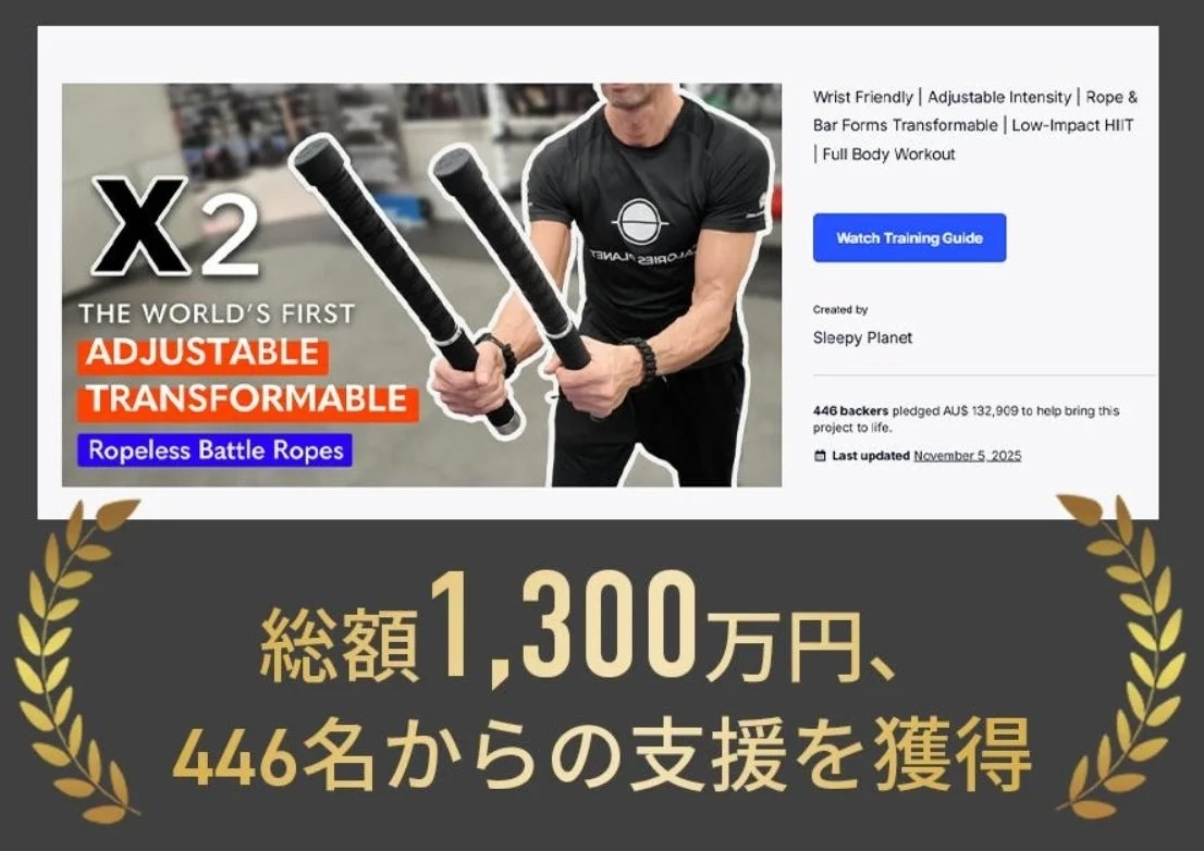 Kickstarterでの支援実績