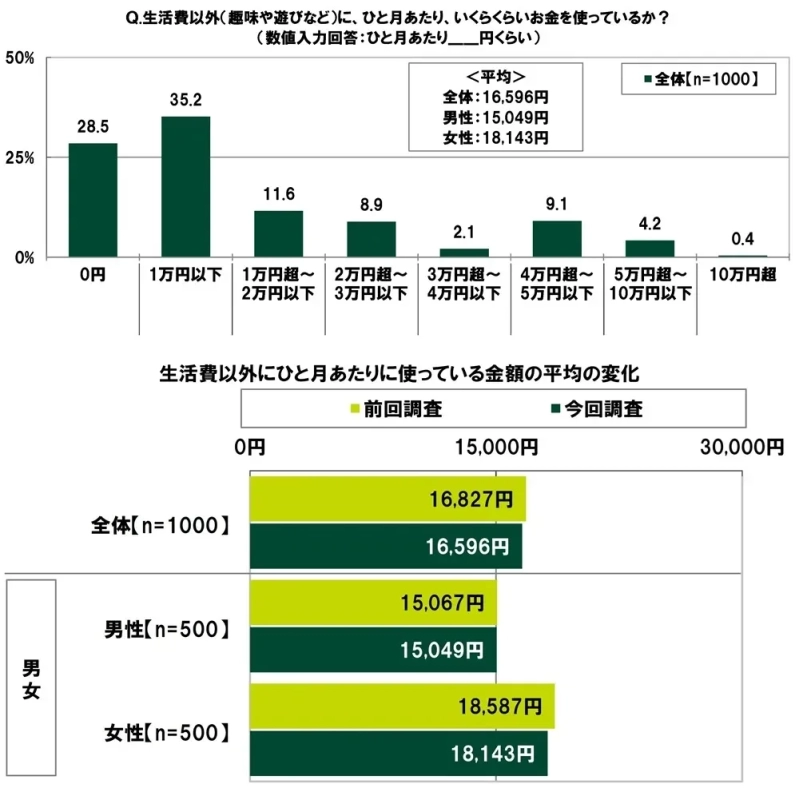 生活費以外の月間支出