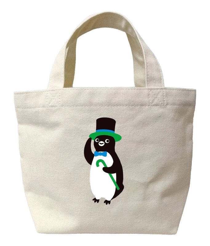 シルクハットと蝶ネクタイを着用したSuicaのペンギン